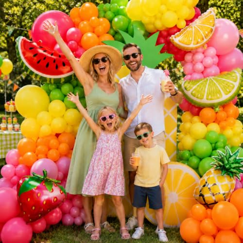 Tropical Fruit Balloon Garland Kit - 145pcs for Birthday Parties
