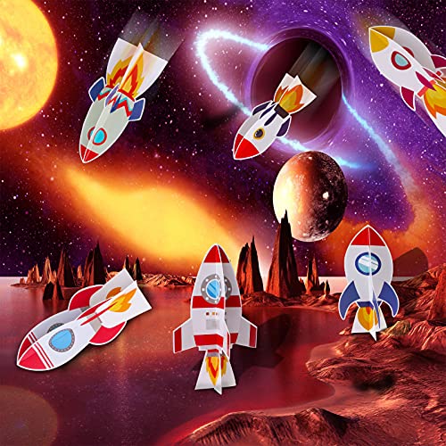 Yewong 6-Piece Outer Space 3D Table Centerpieces for Parties