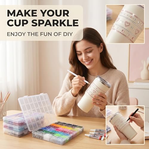 Duryeo Bedazzler Kit - 40000 PCS 3mm Rhinestones in 40 Colors