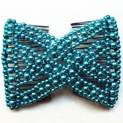 LOVEF 3-Piece Ponytail Comb Set - Beaded Hair Accessories for All Hair Types