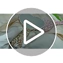 Frinnovan Large White Rhinestone Heart Handheld Mirror with Handle - Glamour Cosmetic Mirror (Large-White)
