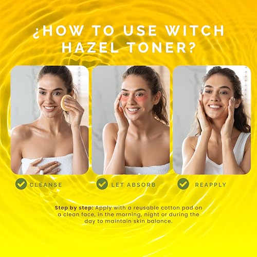 Pili Natural Witch Hazel Facial Toner - Oil Control & Pore Minimizer 8.4oz