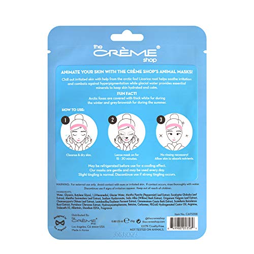 The Crème Shop Chill Out Skin! Cooling Sheet Mask Pack of 3