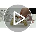 Gold Resin Heart Hands Sculpture - Cute Love Statue for Decor