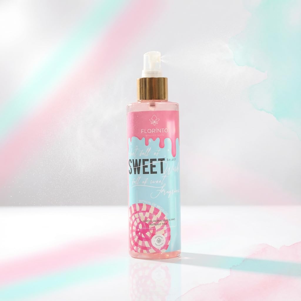 FLORÍNTO Body Mist - Aloe Vera Hydrating Spray for Sensitive Skin - Soothing, Non-Sticky Formula | 200 ml (Sweet)