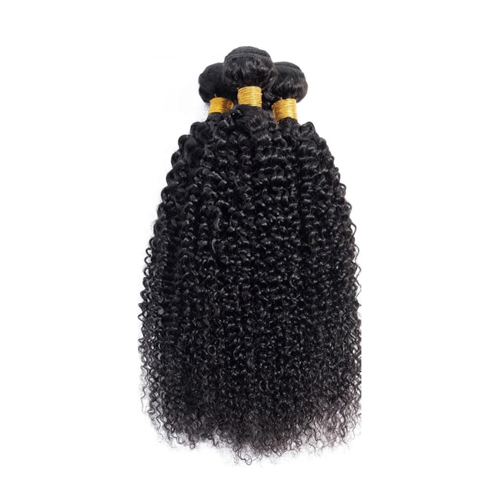 28 30 32 Inch Curly Bundles Black Natural Color Human Hair Bundle Brazilian Virgin Hair 3 Bundles Deep Curly Bundle Hair Extensions