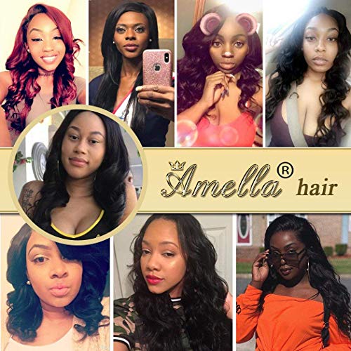 Amella 12 Inch Brazilian Body Wave Hair Bundle - 100% Virgin Human Hair
