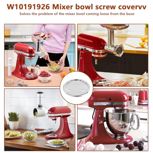 W10191926 Mixer Bowl Screw Cap for KitchenAid & Whirlpool - 2 Pack
