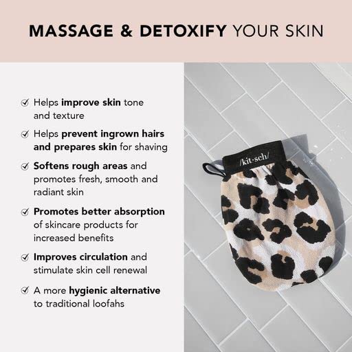 Kitsch Exfoliating Sugar Body Scrub Bar & Eco-Friendly Body Exfoliator
