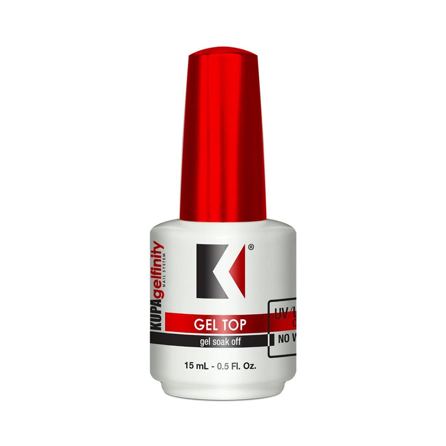 KUPA GelFinity Soak Off Gel - Matte Top Coat (No Wipe) 0.5 Fl Oz