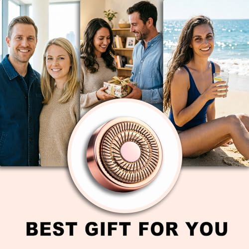 4 Pack Replacement Heads for Finishing Touch Flawless Gen 2 Facial Hair Remover - Rose Gold Blades for Women