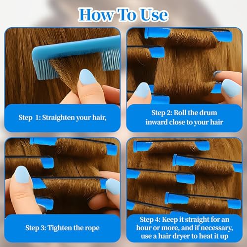 20 Blue Perm Rods - Small Cold Wave Rollers for Curls