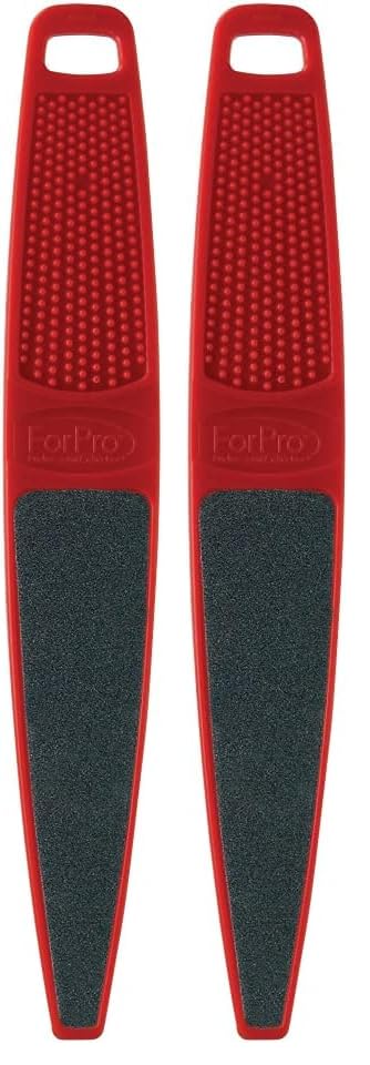 ForPro Red Panda Double-Sided Foot File Pack of 2 60/100 Grit Pedicure Tool