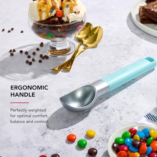KitchenAid Ice Cream Scoop with Ergonomic Handle for Easy Scooping