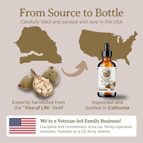 Baobab Oil - 2oz Cold-Pressed Natural Skin Moisturizer & Hydrating Oil