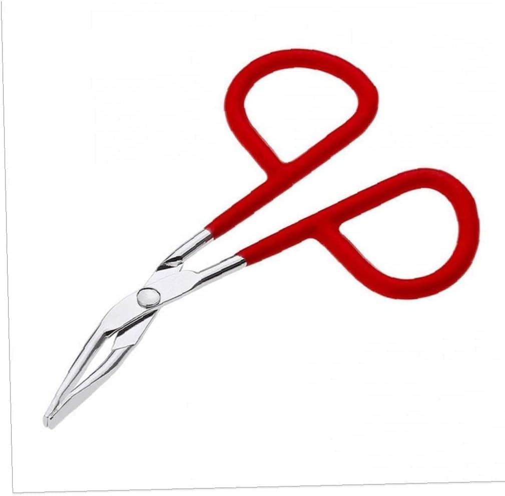 1Pc Eyebrow Tweezer Stainless Steel Scissors Shaped Tweezer Slant Tip Clip Hair Beauty Tool for Women Girl Hair Removal