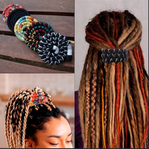 Spiral Lock Dreadlock Hair Tie - Bendable Ponytail Holder for Thick Hair