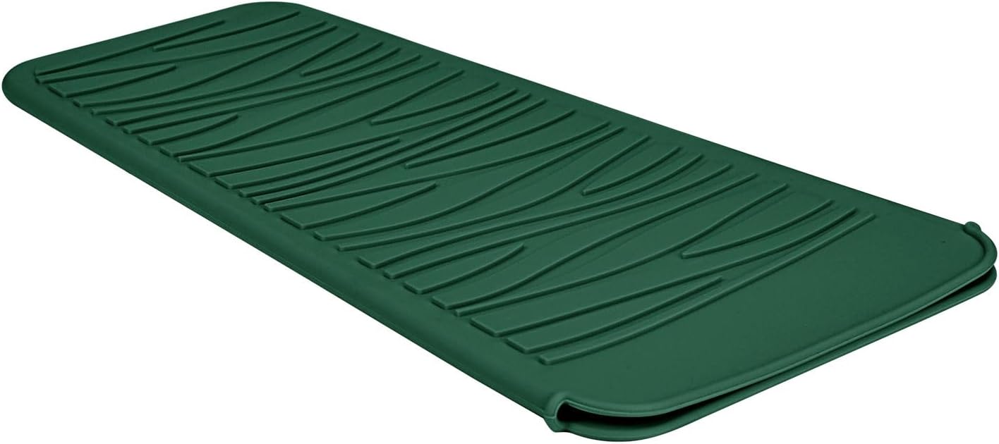 Silicone Heat Resistant Mat for Hair Styling Tools - Grey Flat Pouch | 11 x 5.3 Inches, 480°F