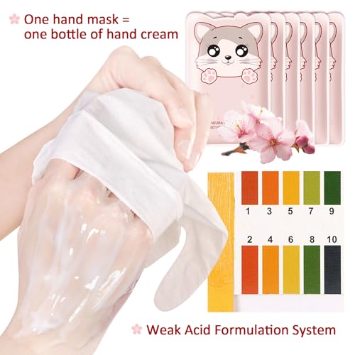 Hydrating Hand Masks Gift Set - 6 Pairs Moisturizing Gloves