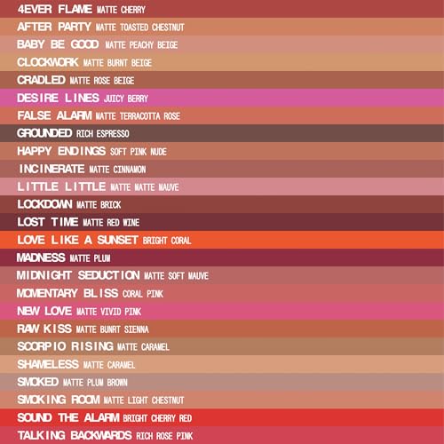 aboutface Matte Fix Lip Pencil - Bright Cherry Red | Long-Lasting Color