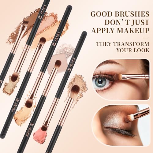 7-Piece Eye Makeup Brush Set for Precision Blending & Detailing