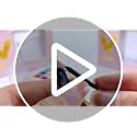 MKNZOME 16-Color Nail Pigment Powder Palette with 6 Sponge Brushes