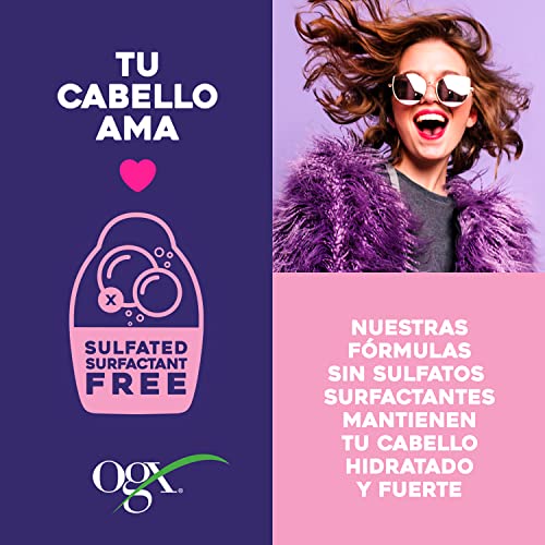 OGX Keratin Therapy Shampoo 13 Fl Oz Pack of 2 Sulfate-Free Hair Smoothing
