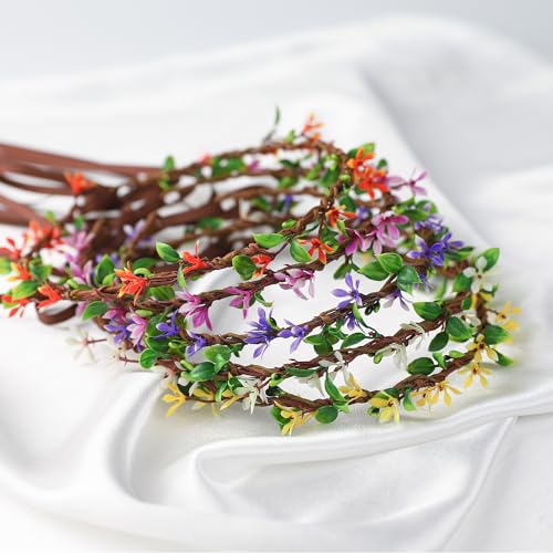 Handmade White Flower Crown Headband for Bridal Wedding & Photography