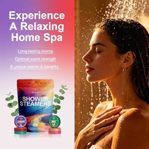 Aromatherapy Shower Steamers for Relaxation | 6 Pack Essential Oils