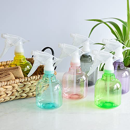 Youngever 8 oz Plastic Spray Bottles - 6 Pack Leak-Proof Multi-Purpose Sprayer