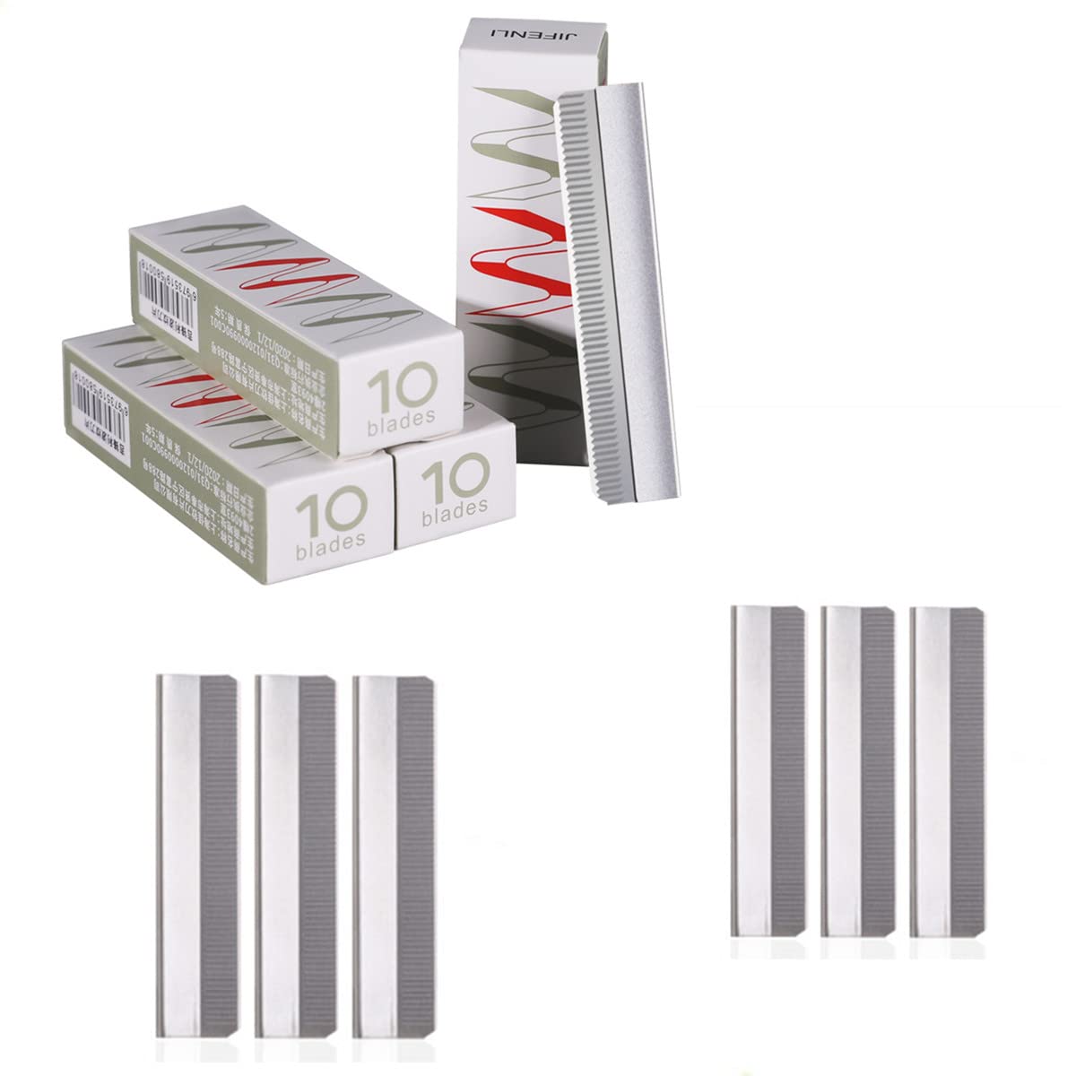 AISIBO Single Edge Razor Blades, 60PCS Eyebrow Razor Blades, Stainless Steel Single Edge Shaving Razor Blades, Eyebrow Razor Blade Replacement