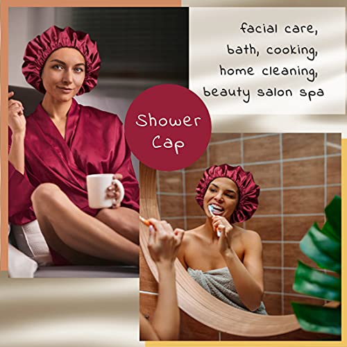 Heerf Jumbo Waterproof Shower Cap for Long Hair, Braids, and Locs