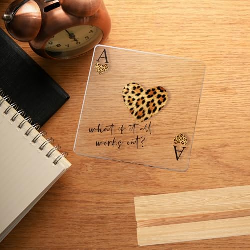Leopard Aesthetic Acrylic Desk Decor Sign - Meaningful Gift