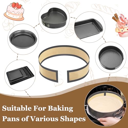 Silicone Baking Mat Set for Springform Pans - 3 Sizes & Brush