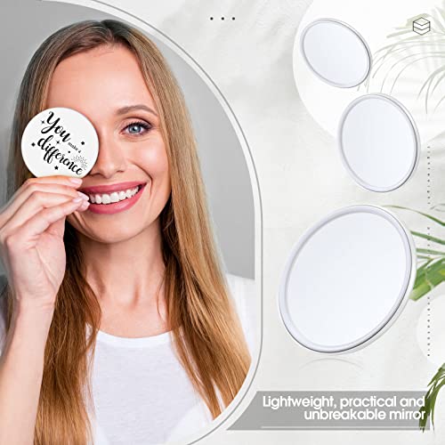 24 Pcs You Make a Difference Compact Mirrors - Bulk Pocket Mirror Gifts