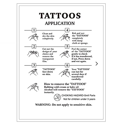Ceresa Black Flower Temporary Tattoos - 14 Sheets for Arms, Legs, Body (Variation: Black Flower)