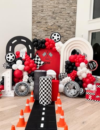 Race Car Balloon Arch Kit - 103 Pcs Birthday Party Decor