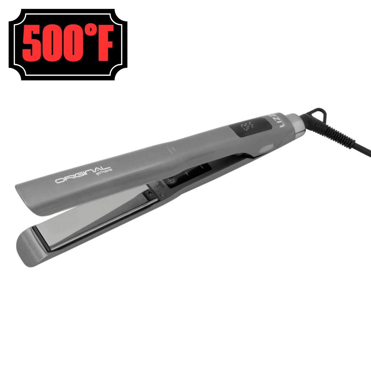 Professional Omega Zero Nanoplastia Thermal Sealing Kit - 16.9 fl oz with Extreme Titanium Flat Iron | 500°F LCD Display