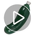 Garneck Cucumber Novelty Flask - 5oz Stainless Steel Travel Jug