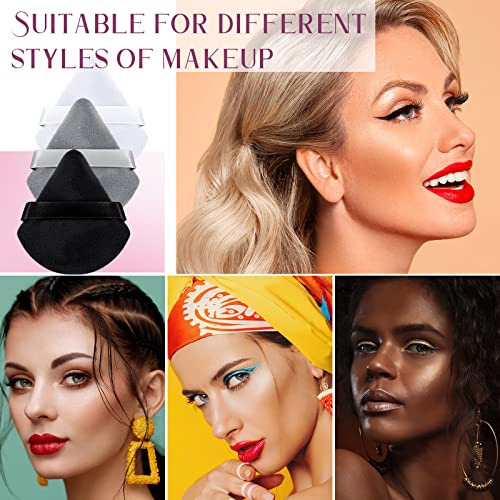 90 Pcs Triangle Powder Puff Set - Soft Makeup Sponges with Strap for Face