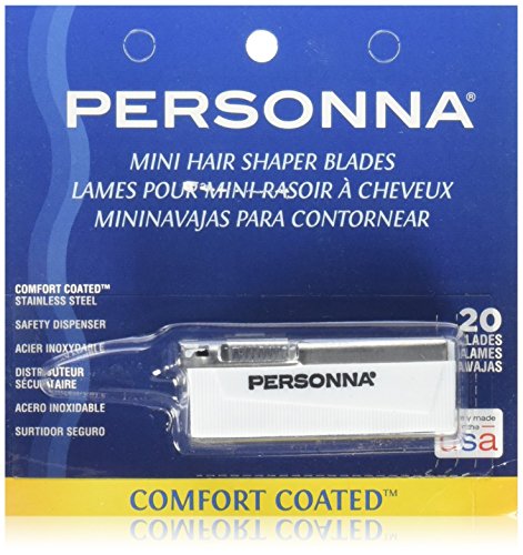 Personna Mini Hair Shaper Blades - 20 Pack for Precision Grooming