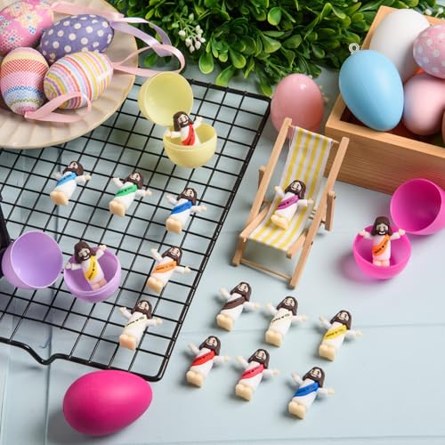 60 Mini Jesus Figurines - Tiny PVC Christ Dolls for Gifts & Events