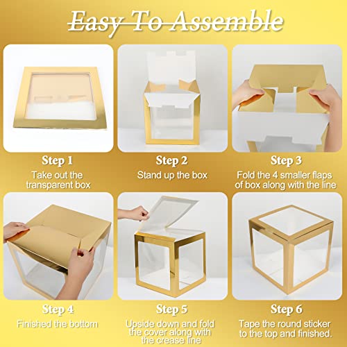 Gold First Birthday Balloon Box Set – 3 Pcs ONE Decorations