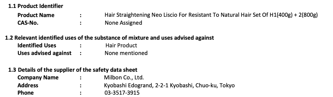 Japanese Hair Straightening Neo Liscio - Permanent Rebonding Set | 400g + 800g