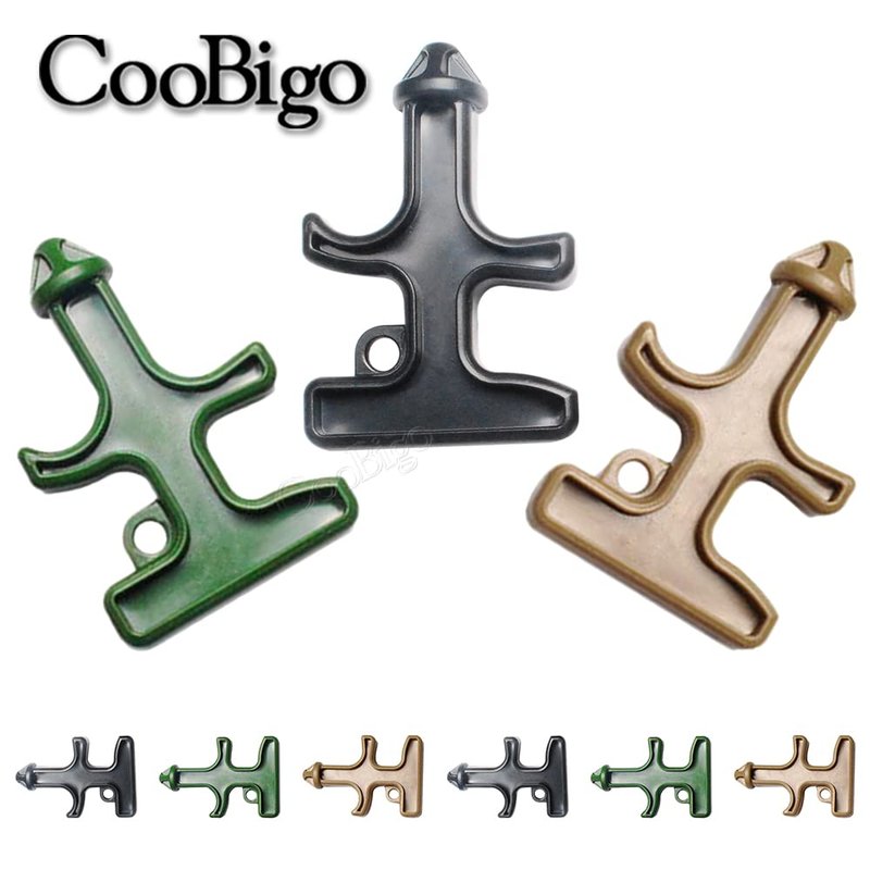 3pcs Pack Mixed Colors Portable Stinger Duron Steel Drill POM Protect Combat Tool Key Chain Outdoor Camping Survival Tactical Kits (Mixed 3 Colors in Package)