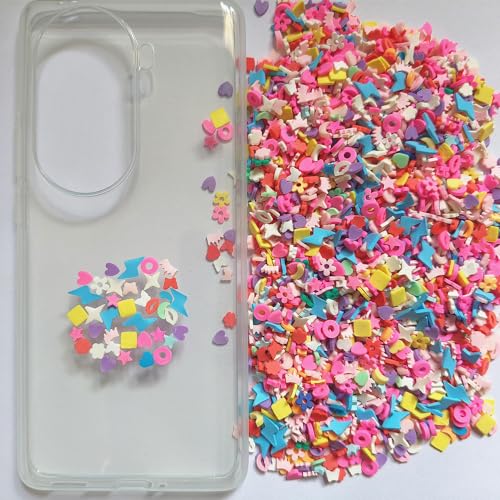Mix 40g Mini Polymer Fimo Slices for Nail Art & Craft Design - Lips & Stars