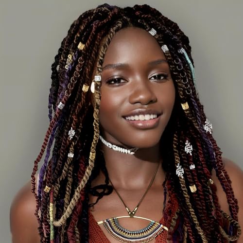 80 PCS Gold Dreadlock Beads for Braids - Premium Hair Jewelry