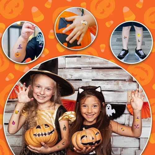 Halloween Temporary Tattoos for Kids - 408 Fun Designs