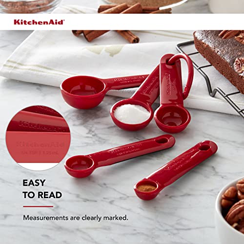 KitchenAid 5-Piece Measuring Spoon Set - Accurate & Dishwasher Safe