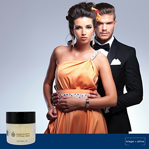 K+S Premium Men’s Hair Styling Wax - Strong Hold, Moisturizing, Flake-Free, Natural Shine